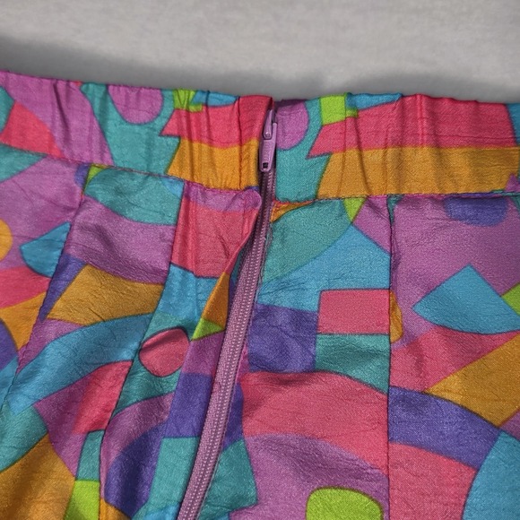 Vintage Lily's of Beverly Hills Tennis Style Golf Skirt Sz 12 Geometric USA Y2K - Picture 7 of 11